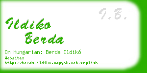 ildiko berda business card